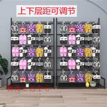 Adjustable slippers shelf display rack commercial shoe store sock hanging rack supermarket shopping mall shoe rack product display rack