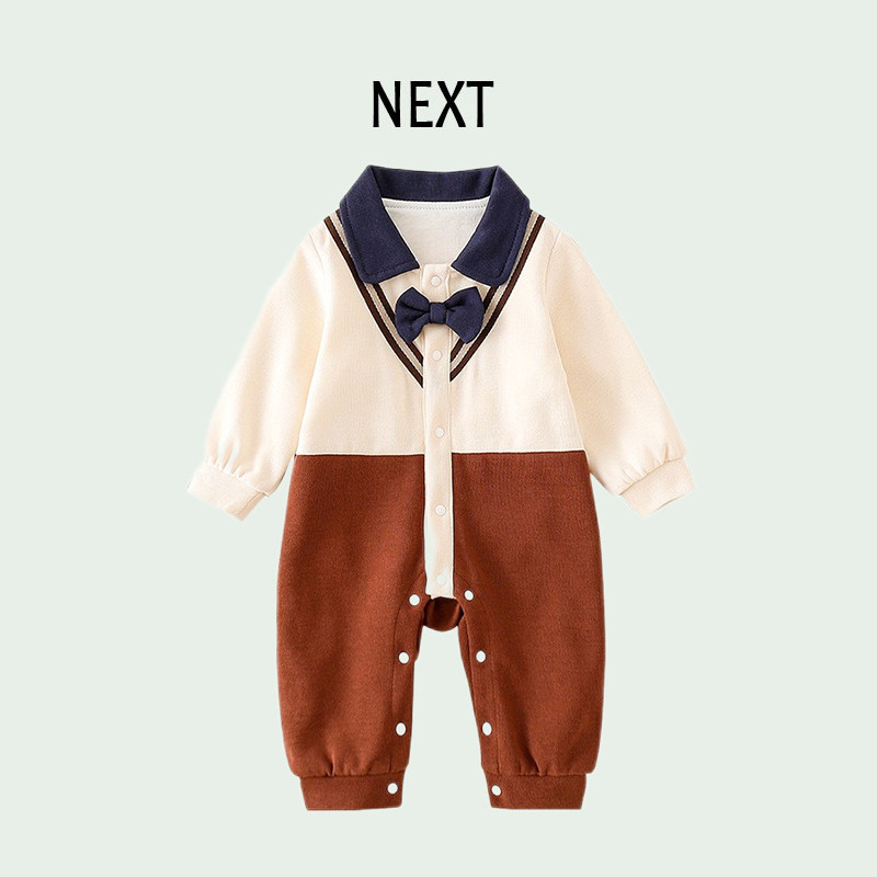 British NEXT baby clothes autumn suit full moon baby romper going out clothes hundred days of foreign style jumpsuit climbing clothes