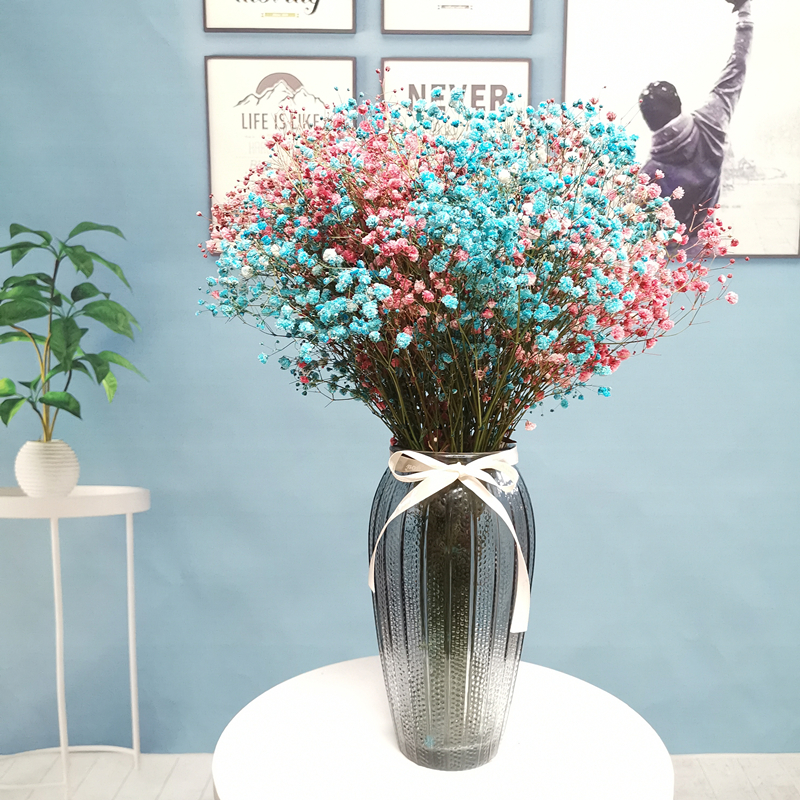 Yunnan natural flowers Dried Flowers bouquet forget-me-not home decoration furnishings living room ornaments hipster Gypsophila bottle