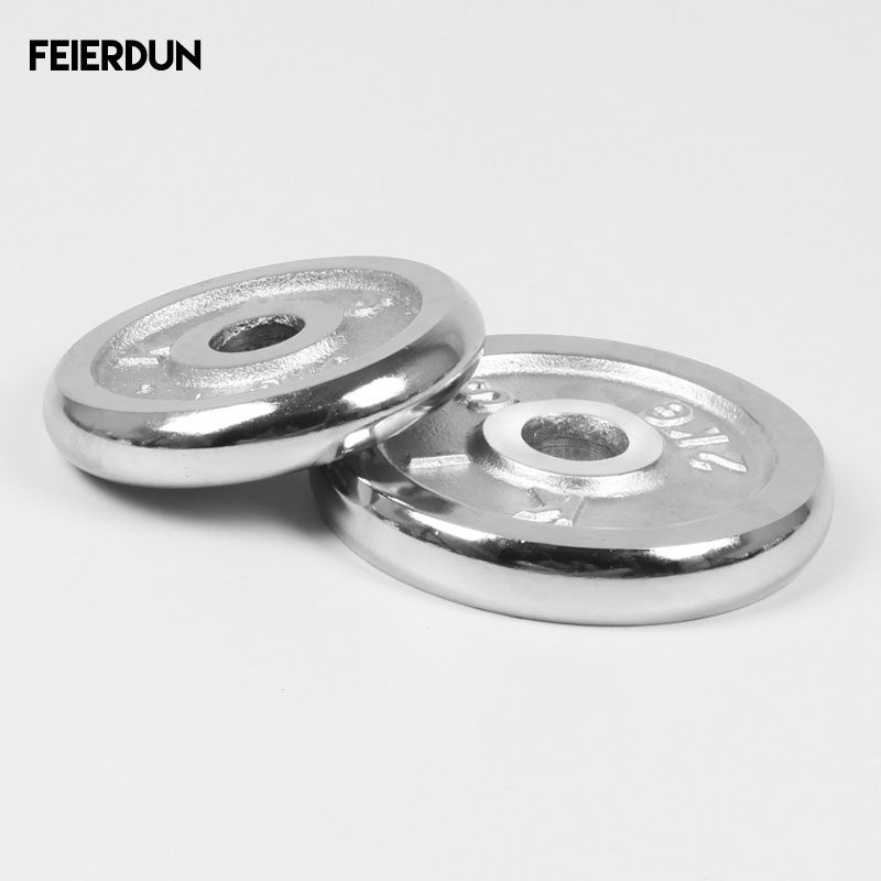 Dumbbell sheet electroplating foot weight 2 5kg5KG7 5kg 10 men's fitness barbell sheet home