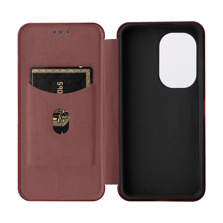 Zenfone 9 Zenfone 9 Carbon Fiber Wallets Folio Flip Synthetic Leather Phone Case