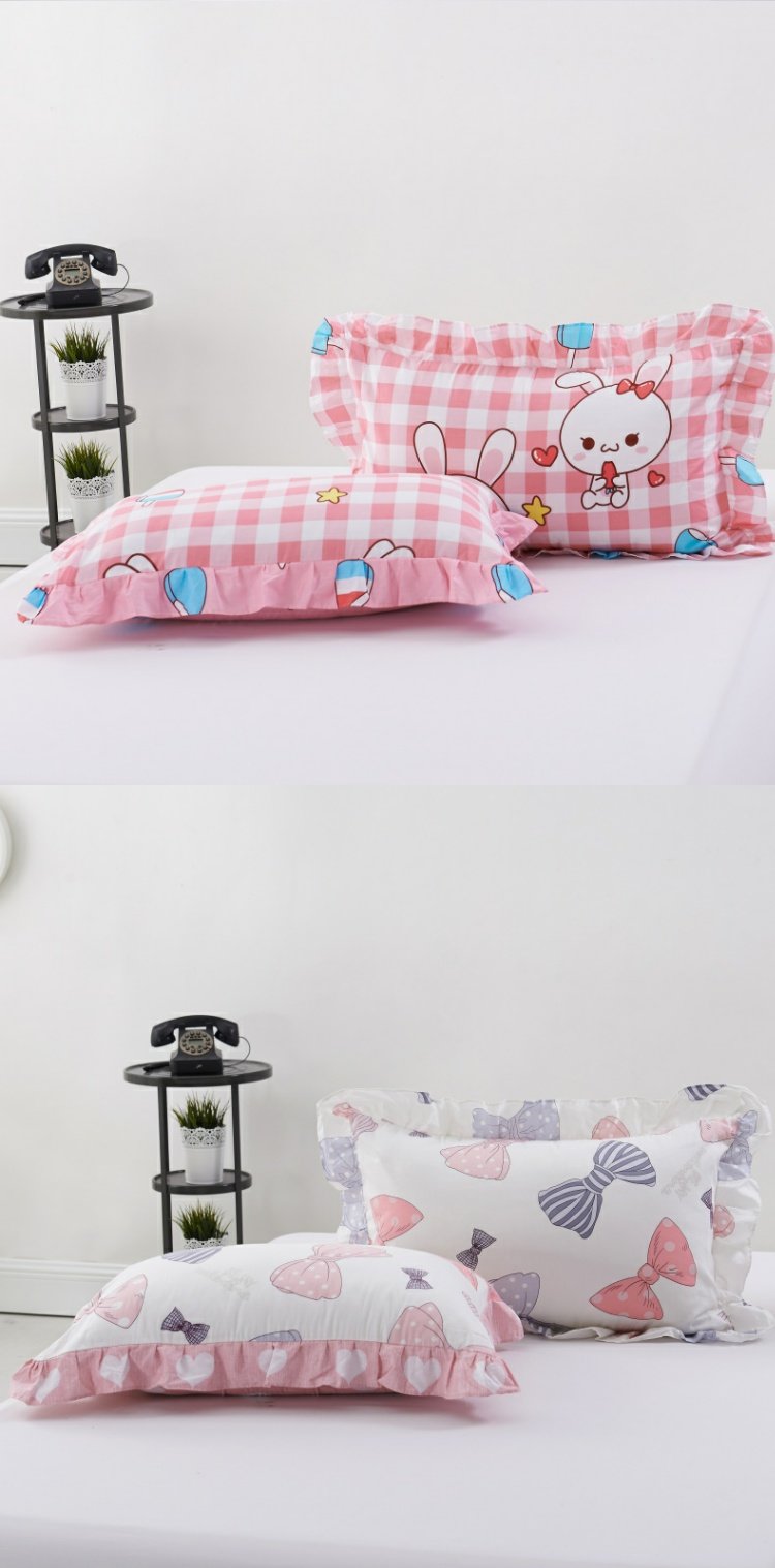 Hanlu Hàn Quốc ren gối bông duy nhất với dây kéo bông gối cặp vỏ gối - Gối trường hợp gối dành cho bà bầu
