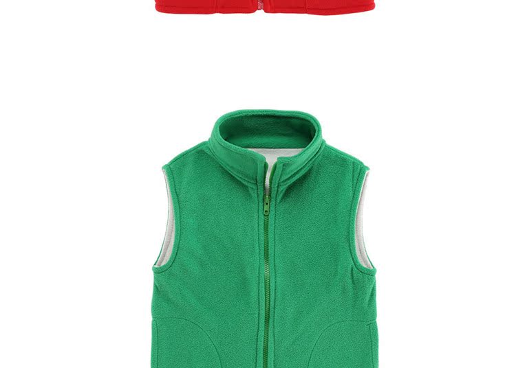 Áo vest trẻ em in logo mùa thu và mùa đông lông cừu dày vest trẻ em áo khoác mẫu giáo hoạt động áo gile trẻ sơ sinh