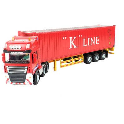 1:50 hợp kim kỹ thuật container phương tiện vận chuyển mô hình hậu cần vận chuyển hàng hóa xe kim loại xe mô hình bộ sưu tập đồ chơi trang trí - Chế độ tĩnh