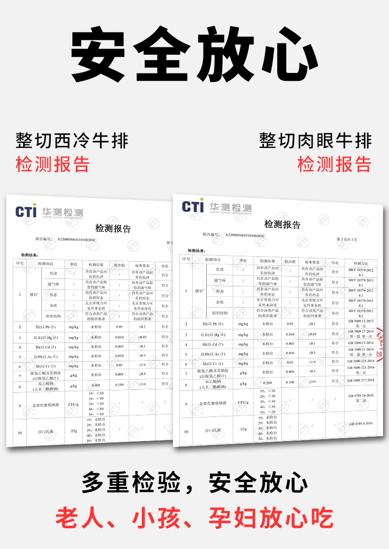 【恒都】谷饲原肉整切西冷肉眼牛排10片