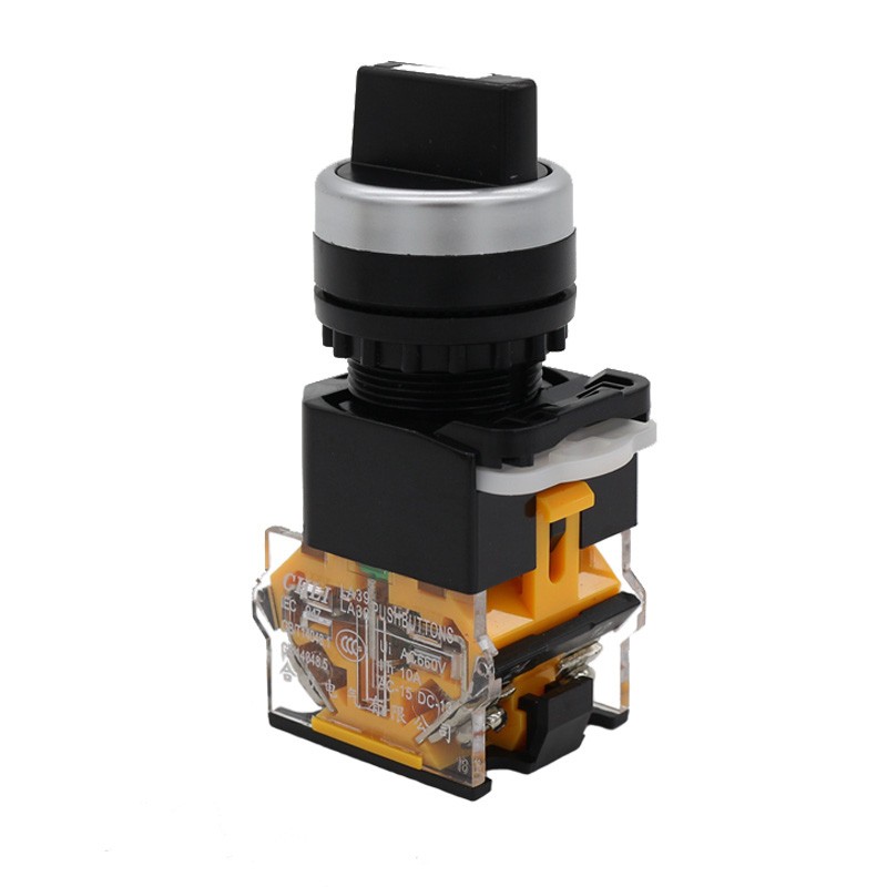 LA38-11X2 two-gear rotary button switch 22mm self-lock knob LA38-20X 3 small round button