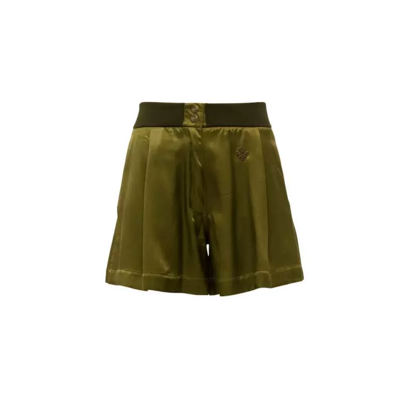 Giảm giá 57% thuế trọn gói khi mua quần dài đi biển của phụ nữ satin viscose quần short đi biển chuyên nghiệp Mr & Mrs Italy - Quần bãi biển