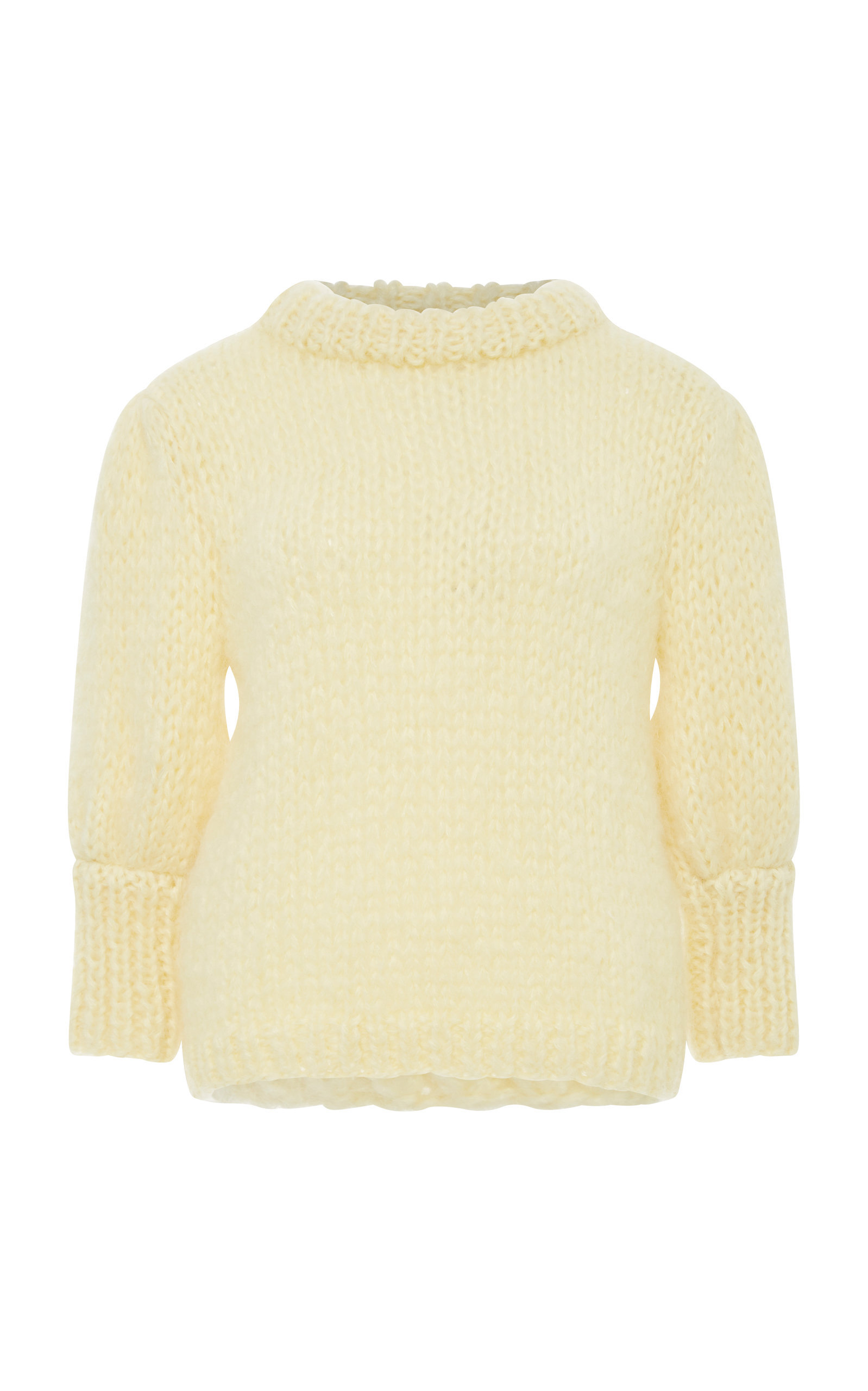 Mua áo len ngắn tay len pha trộn Ganni Juliard mohair 2019 - Áo len thể thao / dòng may áo len tay dài