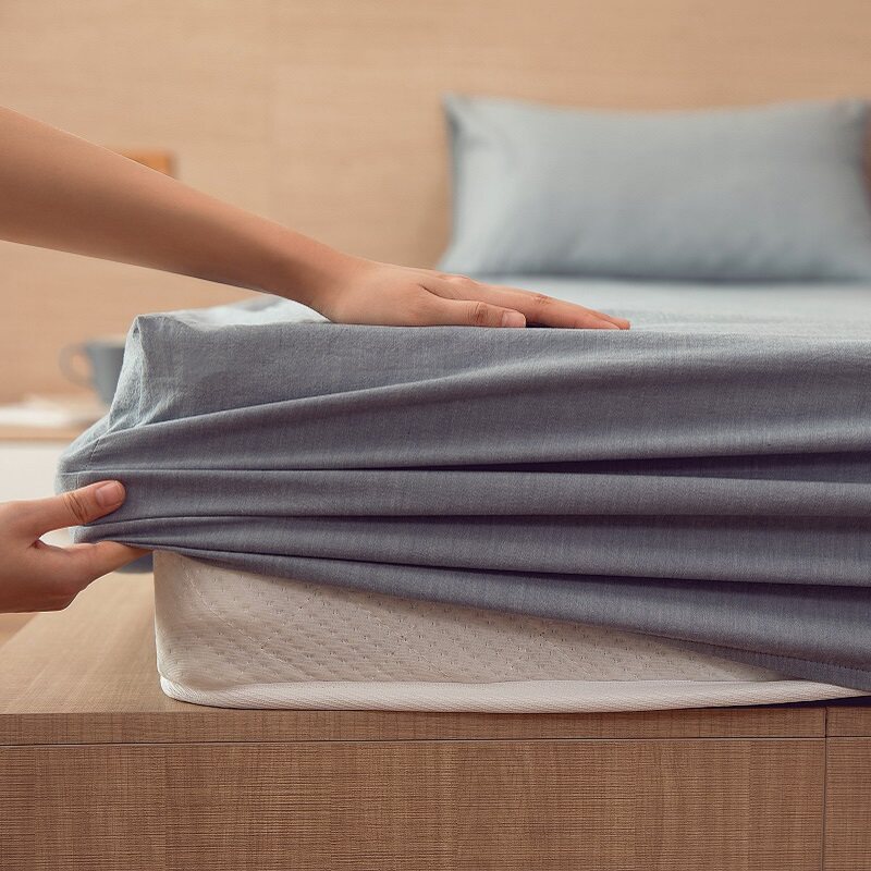 Class A washed cotton dust-proof bed Ogasawara single-piece pure cotton full cotton 100 bed cover mattress protective sleeve new and high custom
