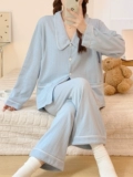 Хлопковая демисезонная зимняя пижама для беременных для кормящих грудью для молодой матери