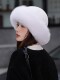 Mink Hat for Women, Autumn and Winter, Whole Mink Fur Small Top Hat, Mink Fur, Fox Fur, Real Fur Small Round Hat, Fisherman Hat, Korean Style