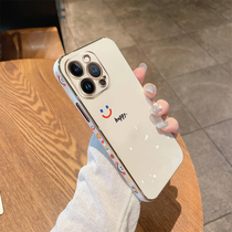 Applicable to Apple 13 mobile phone case luxury women new 13promax soft shell all-inclusive anti-drop iPhone13pro mobile phone case net red silicone mini high plating simple cute couple