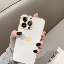 Applicable to Apple 13pro mobile phone case luxury electroplating iPhone13promax soft shell all-inclusive lens anti-drop sleeve premium silicone mini Net Red fashion new personality purple couple female