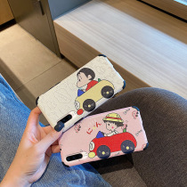 Huawei P30 mobile phone case four-corner anti-drop protective cover cute cartoon car couple cute P30PRO mobile phone case net red silicone non-slip protective cover Japanese and Korean girl P30 mobile phone case