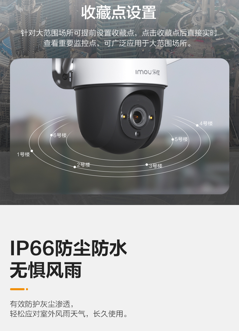 Lechange 乐橙 400万像素 360度全景云台无线监控 图7
