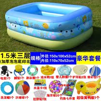 Newborn baby swimming pool household inflatable young children thickened insulation foldable bathtub baby indoor bath bucket