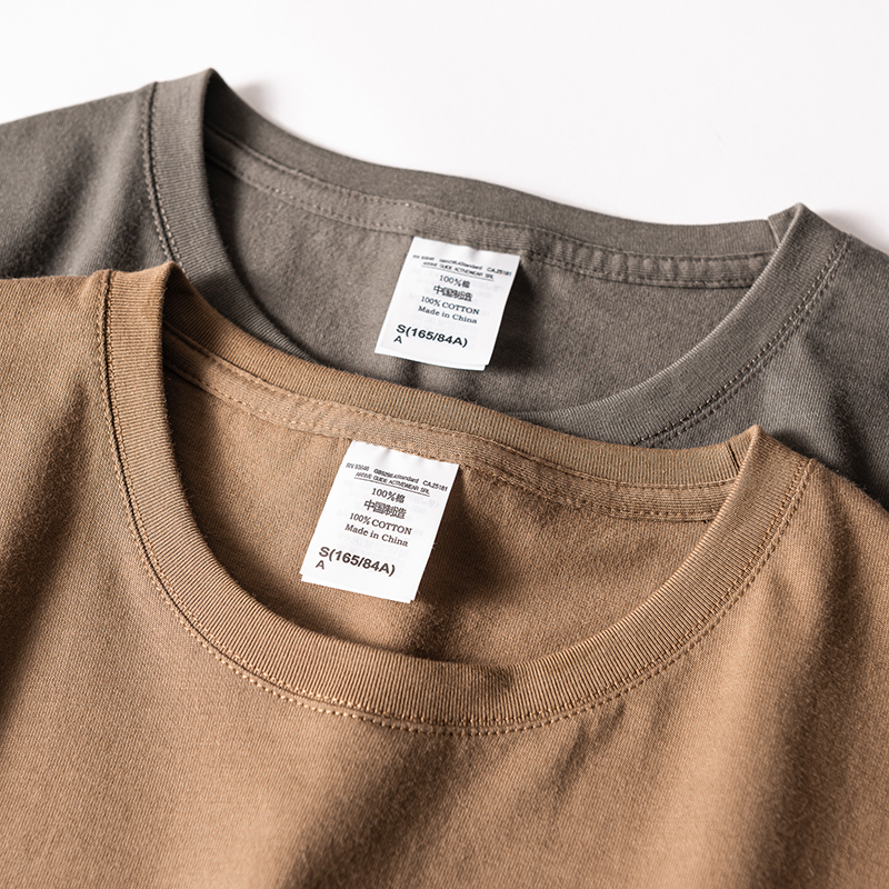 Factory Direct to Ruthless Value 200g Heavy Pound Pure Cotton American Casual Pure Color Loose