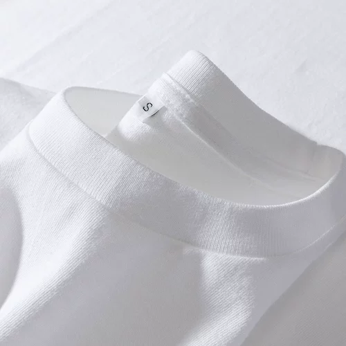 Белый базовый хлопковый модный лонгслив подходит для мужчин и женщин, оверсайз