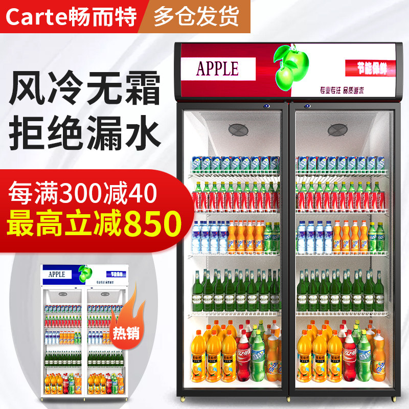 Changer special display cabinet refrigerated preservation cabinet vertical commercial refrigerator single and double door beverage cabinet beer freezer supermarket