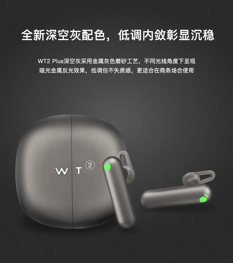 Spacetime pot WT2plus Simultaneous translation of intelligent AI translation headphone Simultaneous Interpreter China-UK Sync Translation