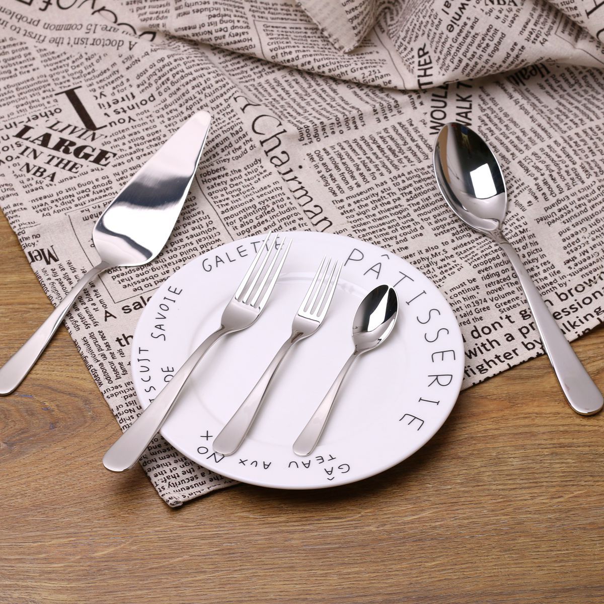 German big brand 18 - 10 stainless steel utility spoon fork fork fork coffee spoon dessert spoon cake shovel