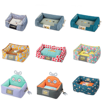 It nest mat square nest autumn winter Touchdog pet dog nest Teddy warm sleeping den can be removed and washed and wind