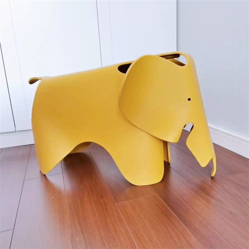 Small Elephant Stool Kindergarten Children Stool Cartoon Animals Swapped Shoes Bench River Mastool Puppy Bench Children's Room Chair Short Stool