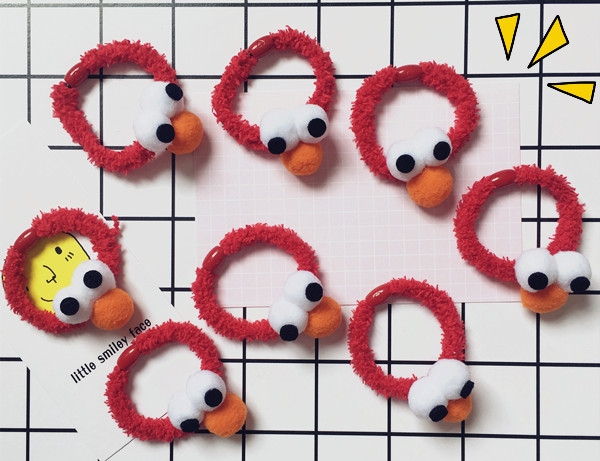 Anime Sesame Street Plush Hair Tie Lin Xiaozhai với phim hoạt hình dễ thương tóc dây tóc đầu đội mũ - Phụ kiện tóc phụ kiện tóc gần đây