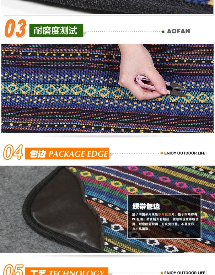 Thảm dã ngoại ngoài trời thảm hoang dã du lịch thảm không thấm nước dã ngoại thảm ẩm ướt pad dày Oxford vải - Thảm chống ẩm / Mat / Gối chiếu xếp gọn