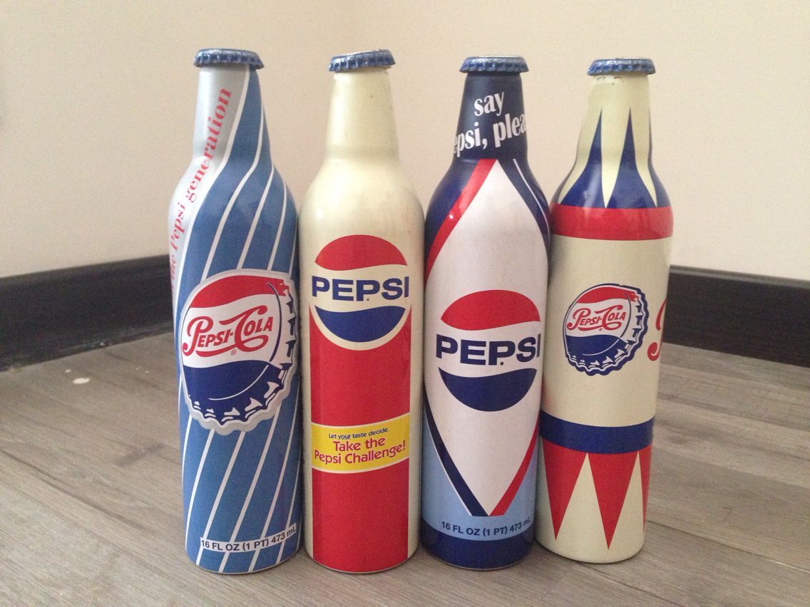 Pepsi - Cola Retro - Logo 473ml aluminum bottle