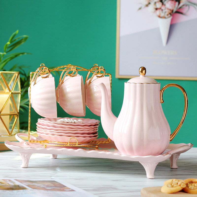 European tea set coffee set English afternoon tea tea set tea cup home small luxury ceramic coffee cup dish