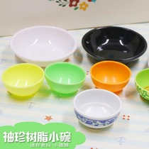 Soft Pottery Clay Simulation Plastic Bowl Lunch Box Mini DIY Food Play Container Emulation Mini Bowl