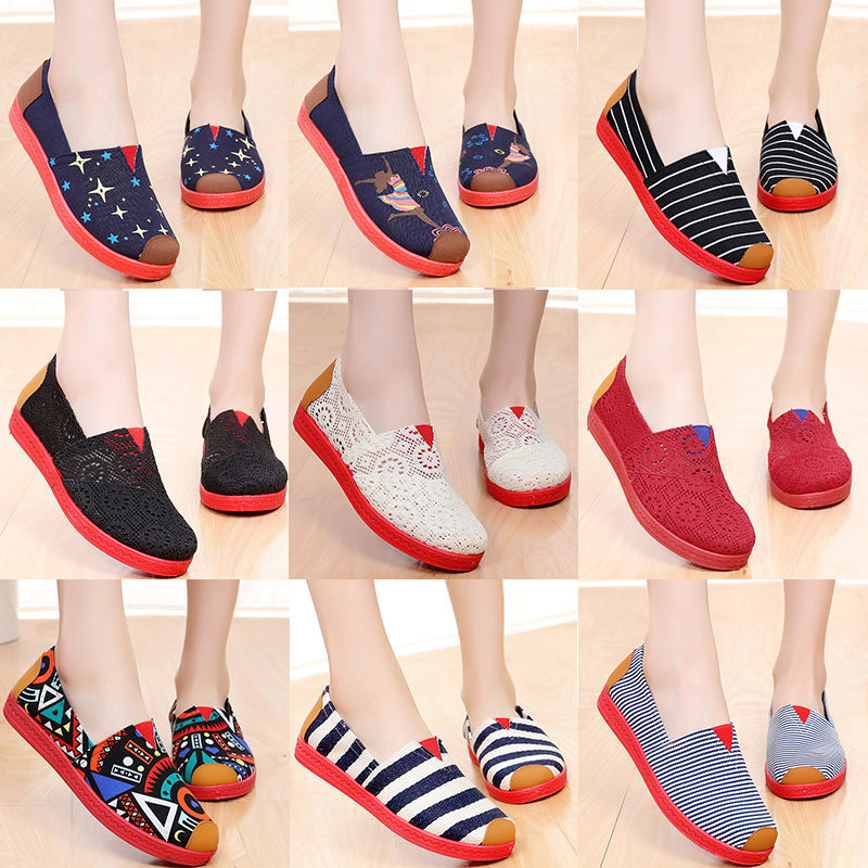 Spring and summer single shoes old Beijing cloth shoes women 2022 new slip-on canvas women's shoes flat bottom autumn work shoes tide