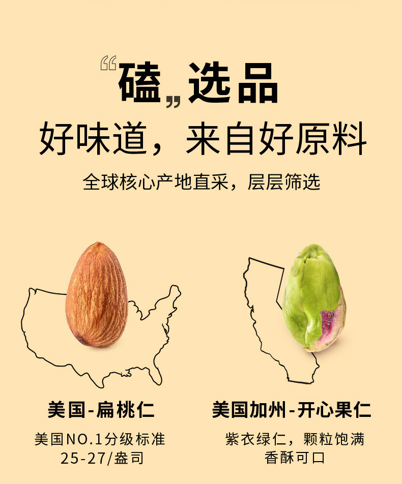 三只松鼠、网易严选代工厂 知味轩 什锦果仁 460g 天猫优惠券折后￥59.9包邮（￥89.9-30）