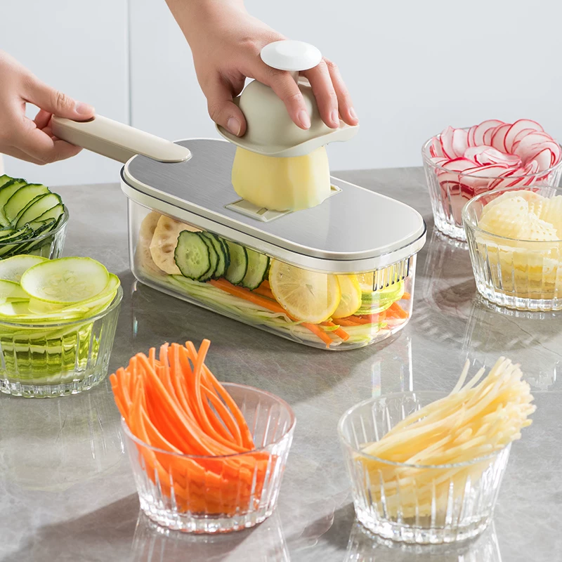 Шайшир 304 нержавеющая сталь Tudou Witnesses Plasite Plus Slip Cucumber Kitchen Witter Multifunctional Slim