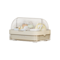 Shuaishi baby bottle storage box baby tableware storage box feeding tools tableware dust-proof and drain cup cabinet