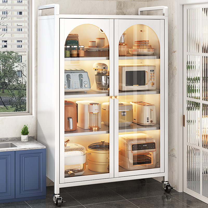 Deepened kitchen shelve floor Multi-floor containing cabinet Dining Side Disposal Cabinet Microwave Oven Cabinet Multifunction Locker-Taobao