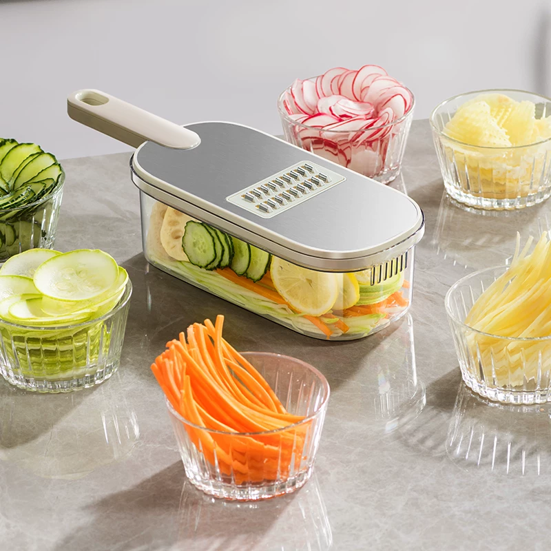 Шайшир 304 нержавеющая сталь Tudou Witnesses Plasite Plus Slip Cucumber Kitchen Witter Multifunctional Slim