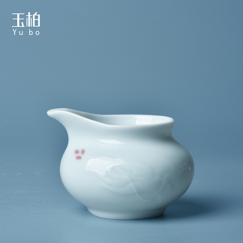 Jade cypress jingdezhen shadow blue glaze 8 sets of kung fu tea set of the sitting room to entertain the teapot tea checking gifts bergamot