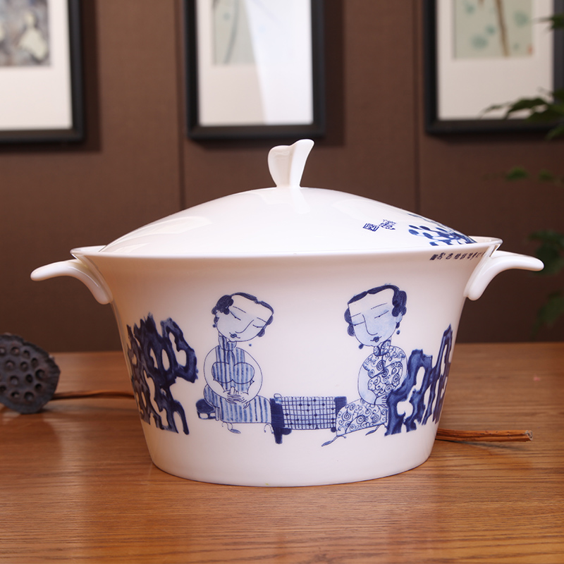 Jade ceramic parts suit parker rice bowls creative household bowls jingdezhen porcelain bowl bowl ipads plate dishes