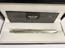 HERO HERO Dingxin 100 metal brushed 14K gold tip pen ink pen gold pen silver clip