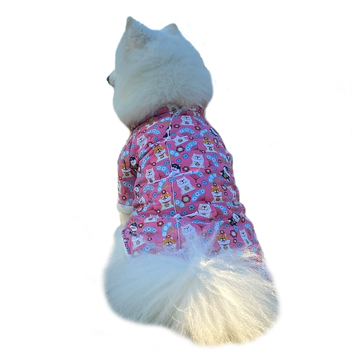 Пехой собаки Новый год Одежда осень и зимние торчащие усебные