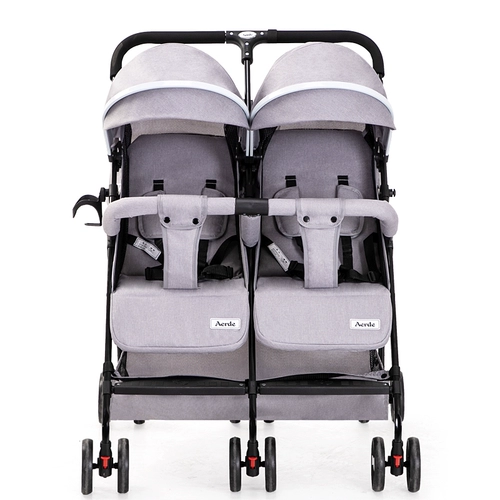 Съёмная складная коляска для близнецов с сидением для выхода на улицу, дракон и феникс, можно сидеть и лежать