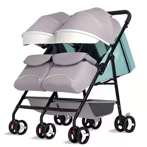 Съёмная складная коляска для близнецов с сидением для выхода на улицу, дракон и феникс, можно сидеть и лежать