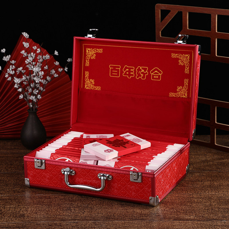 Color gift money box 100 thousand Courtesy Stay With Wedding Gift Box Wedding Gift Gold Box Mention 3 Gold Jewelry Box Red box to put money