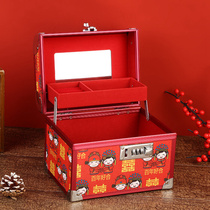 Engagement Supplies Great Full Color Gift Box Money Box Three Gold Hardware Jewelry Gift Box Courtesy Gold Box Wedding Escort