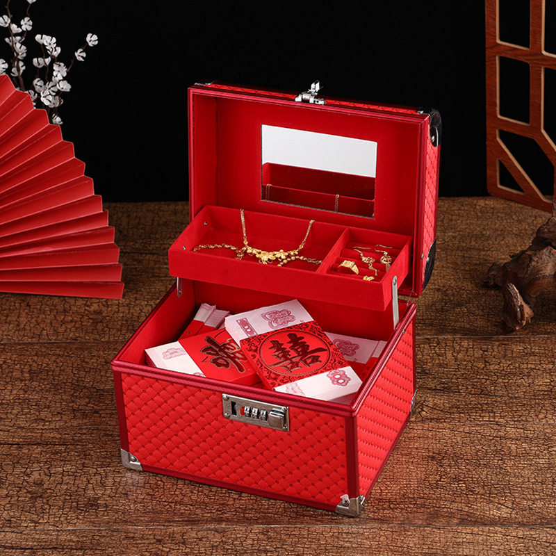 Wedding Escort Boxes Red Suitcases Wedding Suitcases Suitcase Official Boxes Color Courtesy Gold Boxes