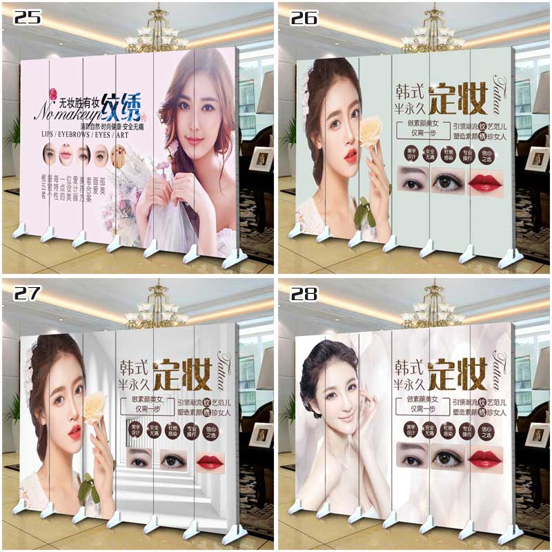 Thẩm mỹ viện màn hình phân vùng thời trang đẩy kéo sức khỏe Châu Âu vải di động hiện đại tối giản rào cản phòng ngủ - Màn hình / Cửa sổ bình phong đẹp