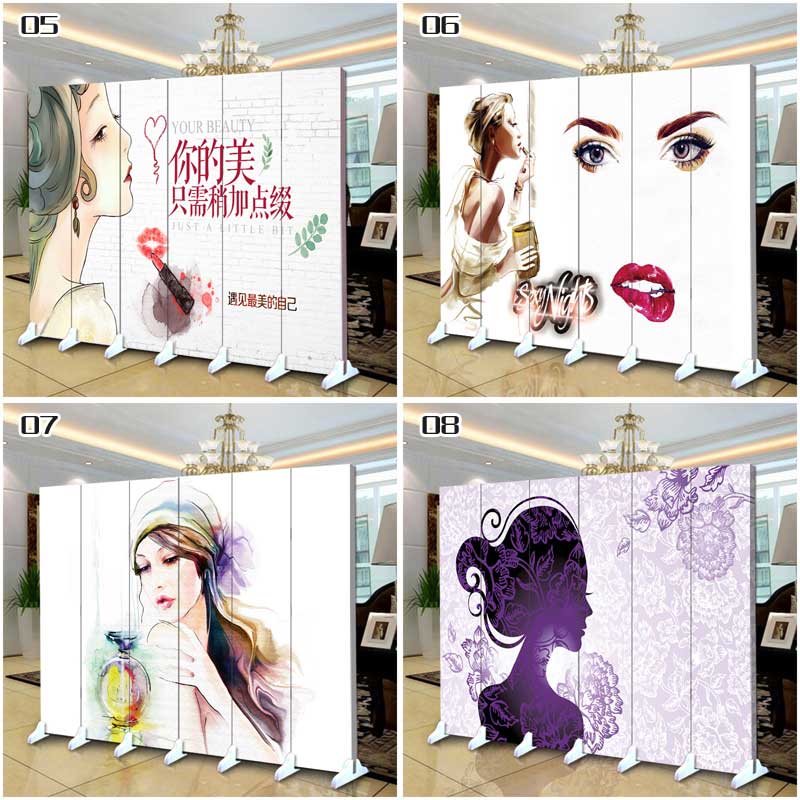 Thẩm mỹ viện màn hình phân vùng thời trang đẩy kéo sức khỏe Châu Âu vải di động hiện đại tối giản rào cản phòng ngủ - Màn hình / Cửa sổ bình phong đẹp