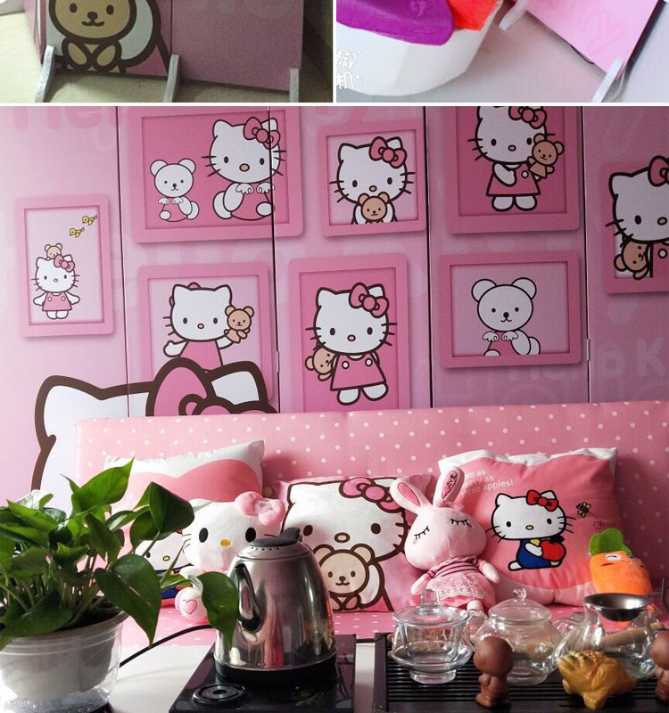 Màn hình retro châu Âu đơn giản thời trang màu xanh lá cây thanh cafe phòng khách gấp hàng rào màn hình có thể tháo rời - Màn hình / Cửa sổ vách gỗ ngăn phòng
